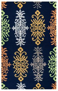 Welcome Rugs-Azzura Hill Rug Black Multicolored