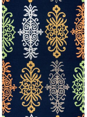 Welcome Rugs-Azzura Hill Rug Black Multicolored