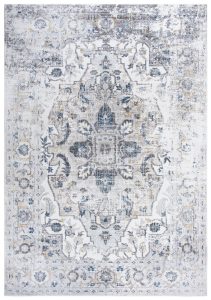 Welcome Rugs -Bristol Rug Distressed Cream Blue