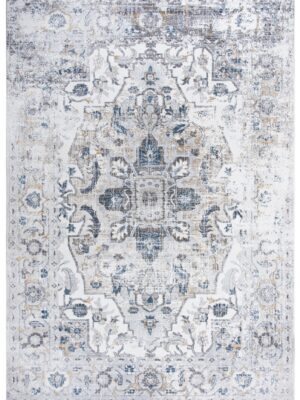 Welcome Rugs -Bristol Rug Distressed Cream Blue