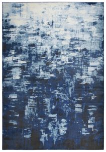 Welcome Rugs -Encore Rug Deep Blue Cream