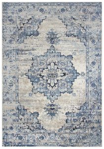 Welcome Rugs -Encore Rug Faded Blue Cream