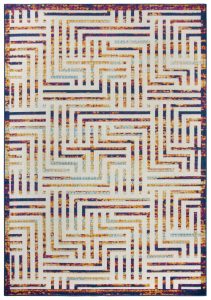 Welcome Rugs -Fairfield Rug Cream Multi Maze