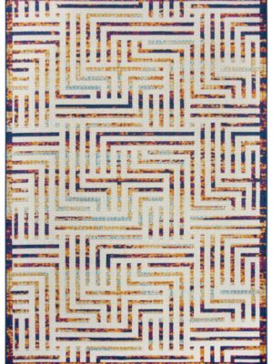 Welcome Rugs -Fairfield Rug Cream Multi Maze