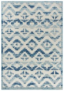 Welcome Rugs -Fairfield Rug Cream Blue Diamond