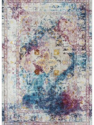 Welcome Rugs-Princeton Rug Faded Blue Pink