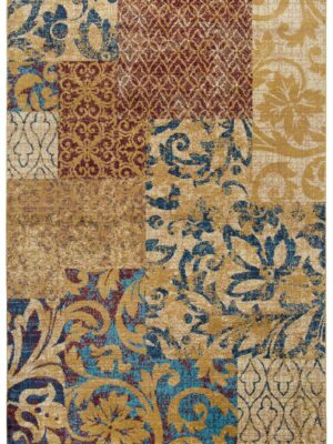 Welcome Rugs-Xceed Rug Mustard Blue