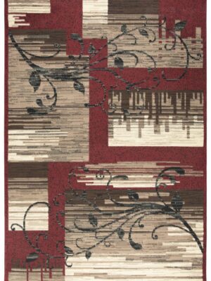 Welcome Rugs-Xcite Rug Maroon Brown