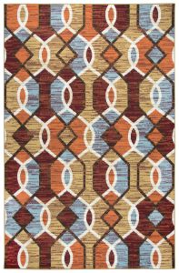 Welcome Rugs-Xpression Rug Multicolored Maroon