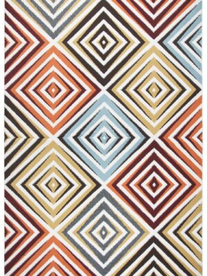 Welcome Rugs-Xpression Rug Multicolored diamond