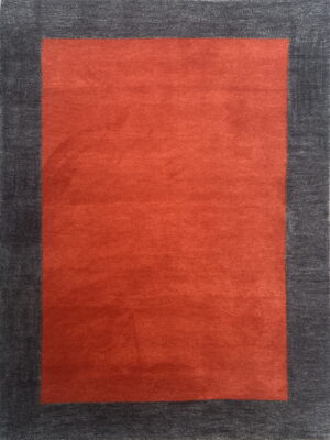 W|R Gabbeh Black Border Orange